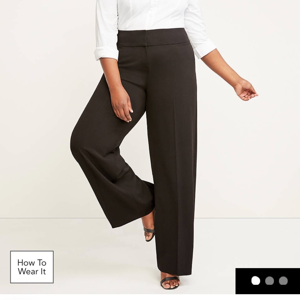 Lane Bryant Allie Wide Leg Stretch trouser